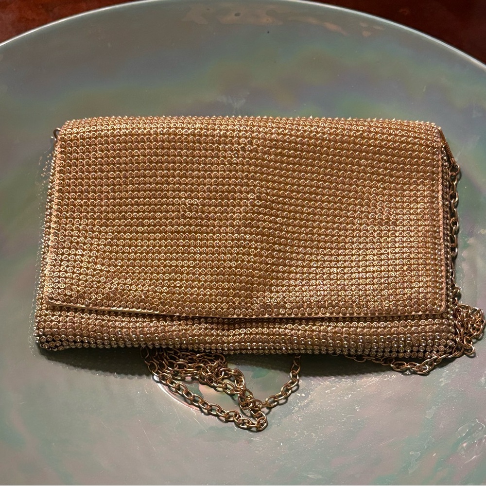 Elegant Gold Chain Clutch